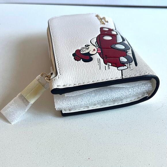 Kate Spade x Disney Collaboration, NWT Minnie Mouse Leather Wallet - Picture 10 of 17